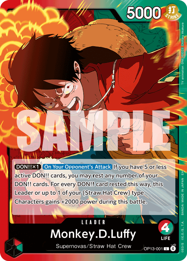 Monkey.D.Luffy (001) OP13-001