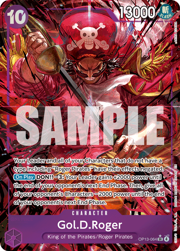 Gol.D.Roger (064) (Alternate Art) OP13-064