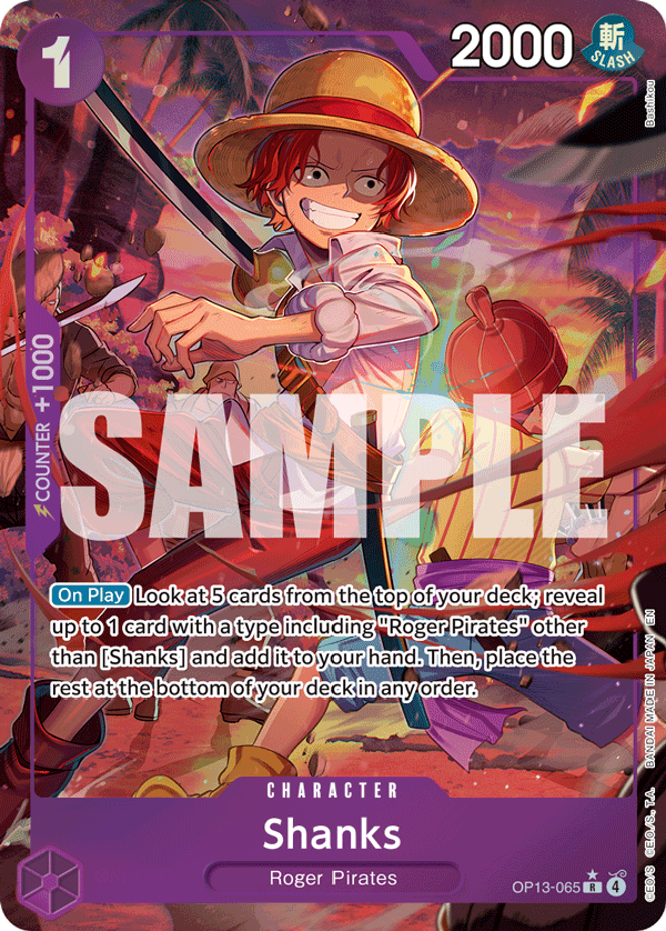 Shanks (065) (Alternate Art) OP13-065