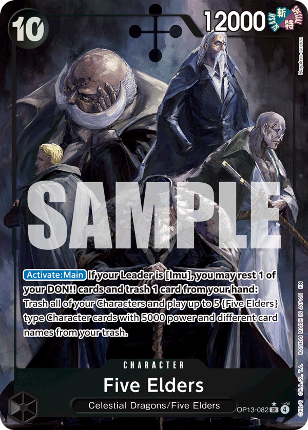 Five Elders (Alternate Art) OP13-082