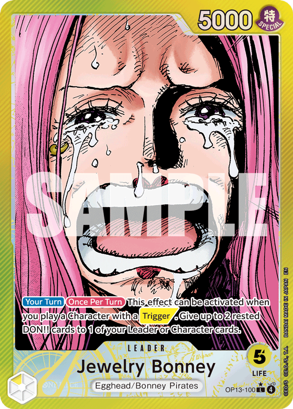 Jewelry Bonney (100) (Alternate Art) OP13-100