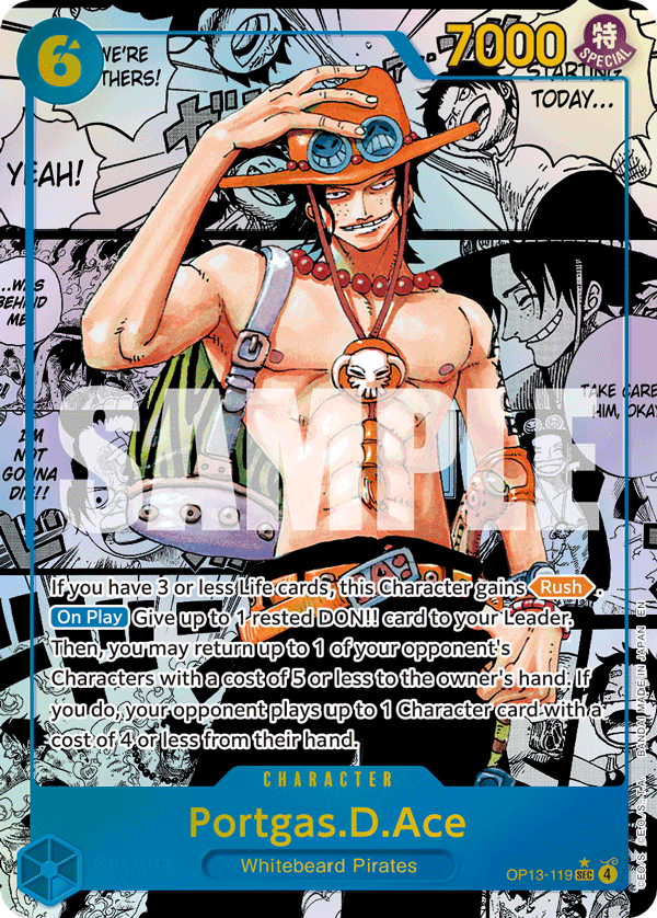 Portgas.D.Ace (119) (Super Alternate Art) OP13-119