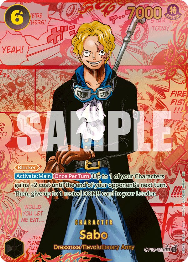 Sabo (120) (Red Super Alternate Art) OP13-120