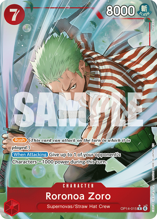 Roronoa Zoro - OP14-015 (Alternate Art) OP14-015