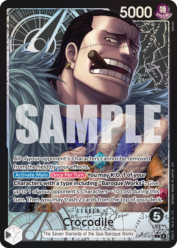 Crocodile - OP14-079 (Alternate Art) OP14-079