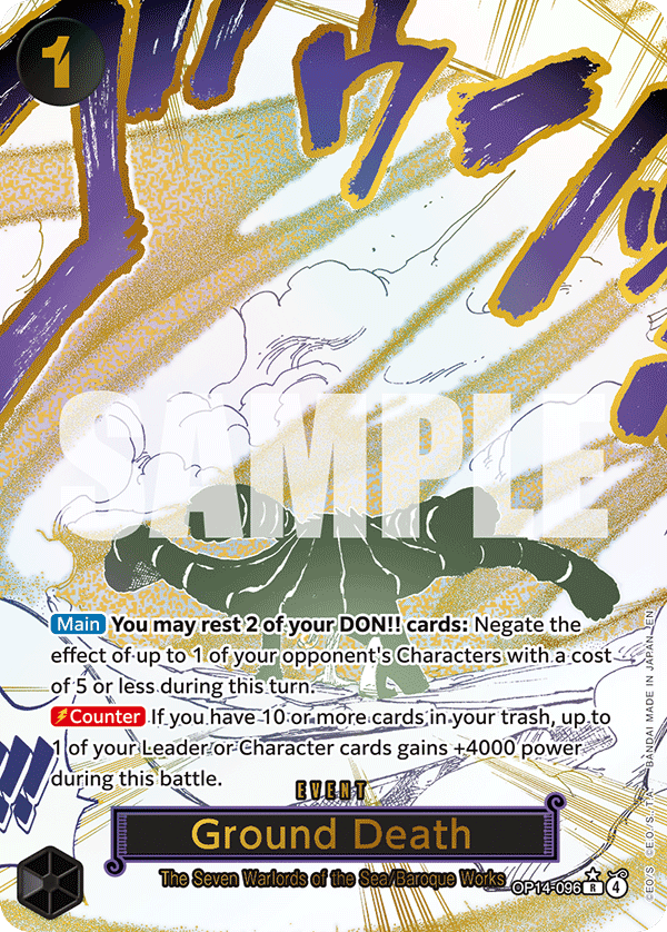 Ground Death (Alternate Art) OP14-096