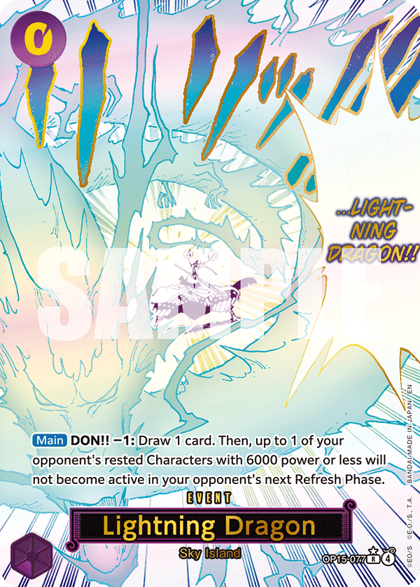 Lightning Dragon (Alternate Art) OP15-077