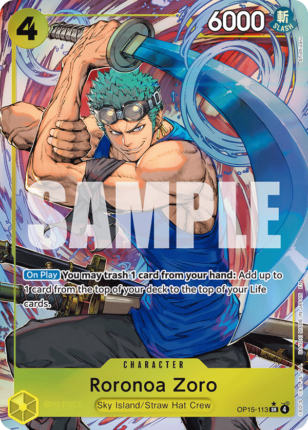 Roronoa Zoro (OP15-113) (Alternate Art) OP15-113
