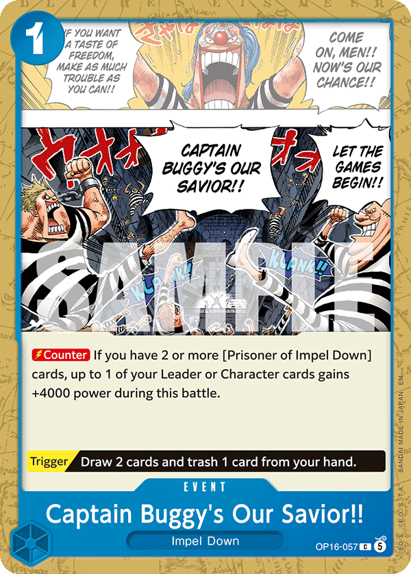 Captain Buggy's Our Savior!! OP16-057