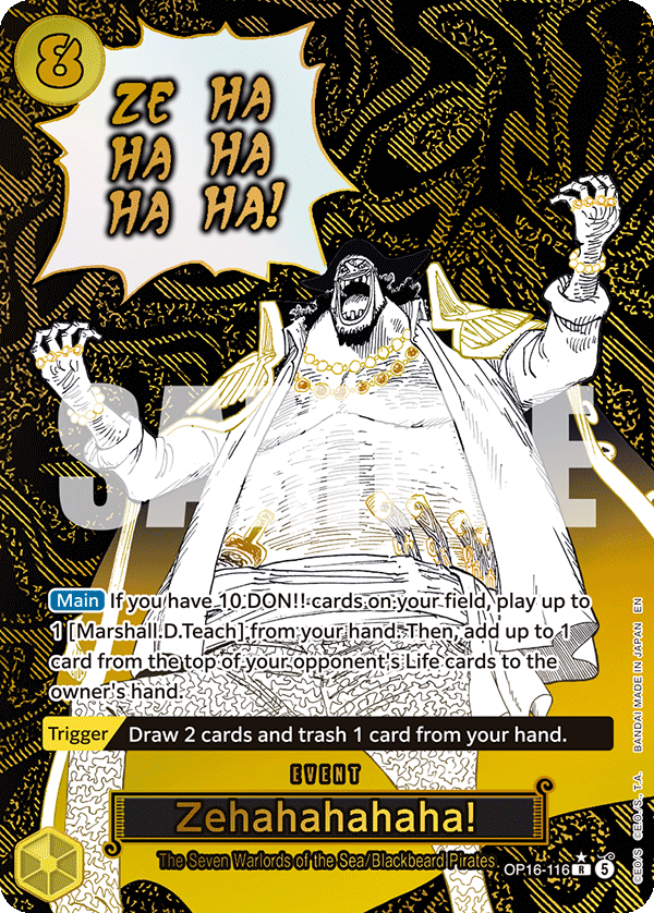 Zehahahahaha! (Alternate Art) OP16-116