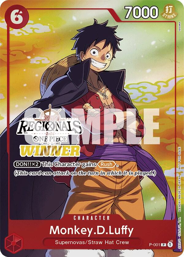 Monkey.D.Luffy (001) (Online Regional 2024 Vol. 2) [Winner] P-001
