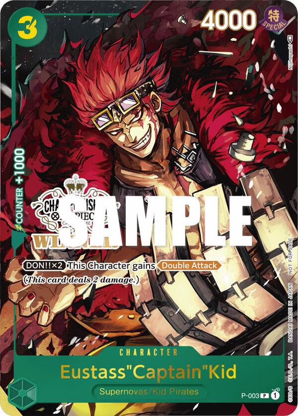 Eustass"Captain"Kid (Store Championship Vol. 2 Winner) P-003