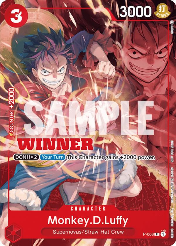 Monkey.D.Luffy - P-006 (Winner Pack Vol. 1) P-006