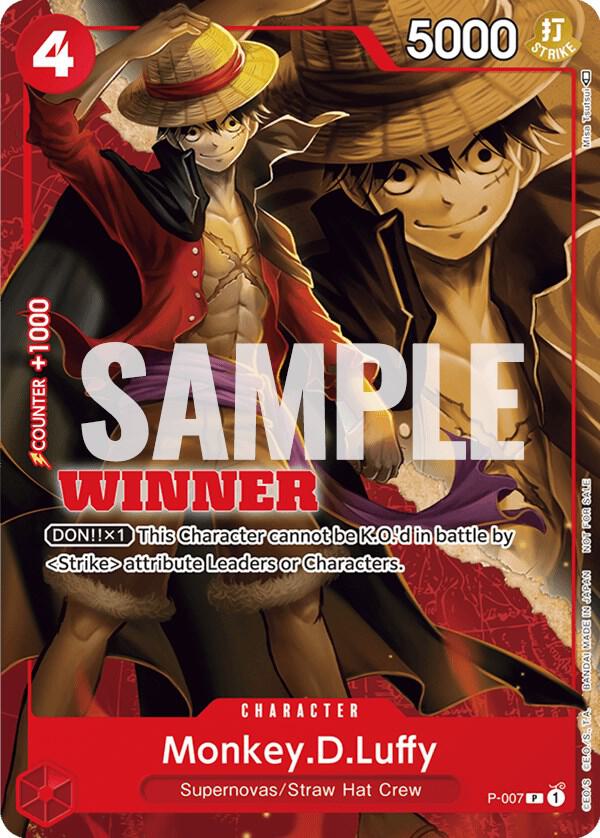 Monkey.D.Luffy - P-007 (Winner Pack Vol. 1) P-007
