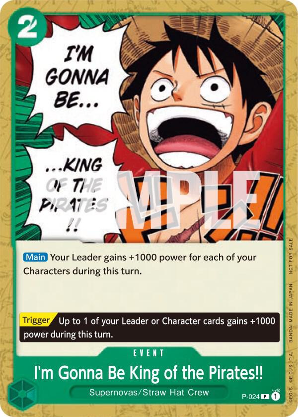 I'm Gonna Be King of the Pirates!! P-024