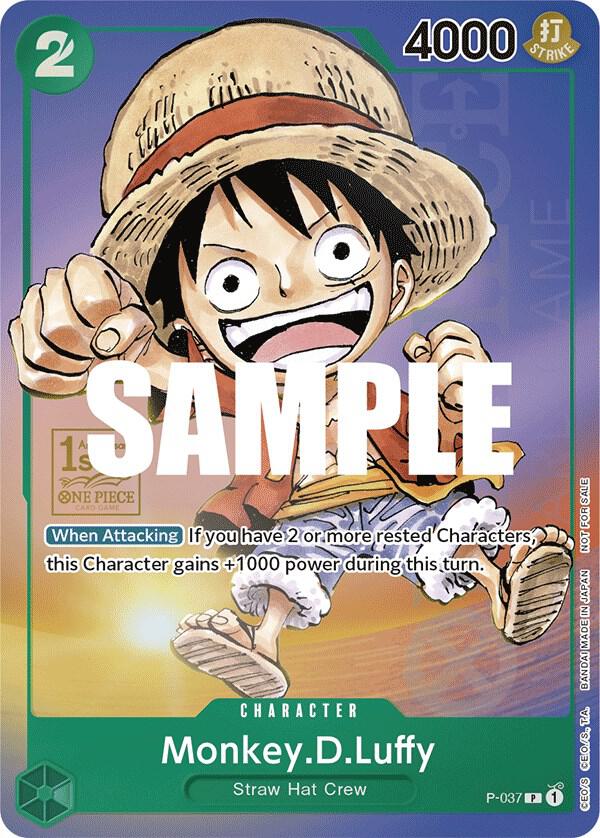 Monkey.D.Luffy (037) (1st Anniversary Tournament) P-037