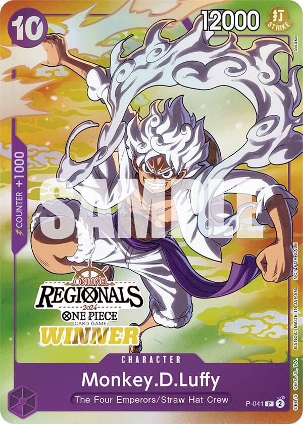 Monkey.D.Luffy (041) (Online Regional 2024 Vol. 2) [Winner] P-041
