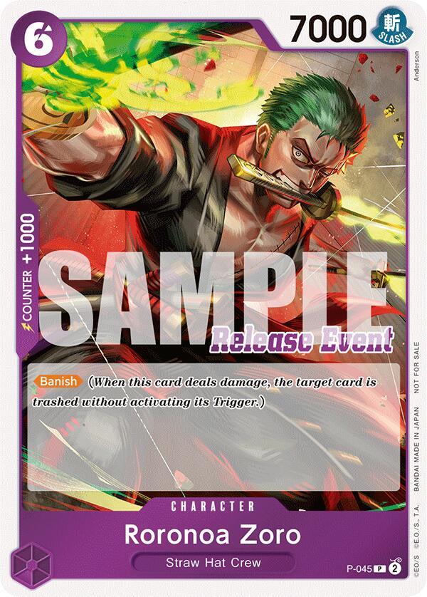 Roronoa Zoro (ST15 - ST20 Release Event Winner Pack) P-045