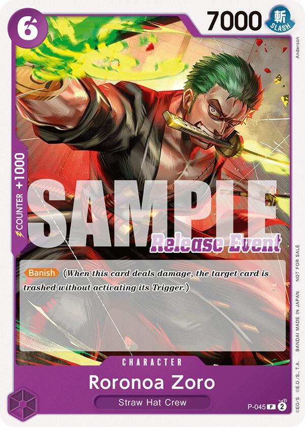 Roronoa Zoro (ST15 - ST20 Release Event Pack) P-045