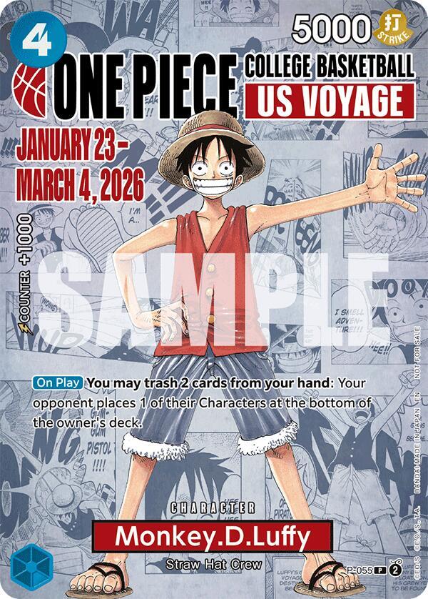 Monkey.D.Luffy (055) (College Basketball US Voyage) P-055