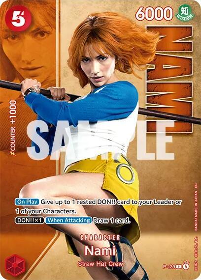 Nami - P-139 (Premium Card Collection -Live Action Edition Vol.2 Straw Hat Crew-) P-139