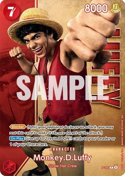 Monkey.D.Luffy - P-140 (Premium Card Collection -Live Action Edition Vol.2 Straw Hat Crew-) P-140