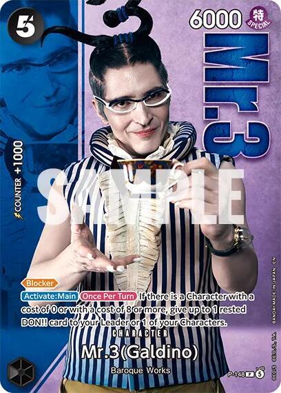 Mr.3 (Galdino) - P-148 (Premium Card Collection -Live Action Edition Vol.2 Baroque Works-) P-148