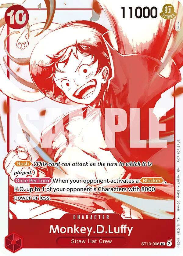 Monkey.D.Luffy - ST10-006 (3rd Anniversary Treasure Campaign Pack) ST10-006
