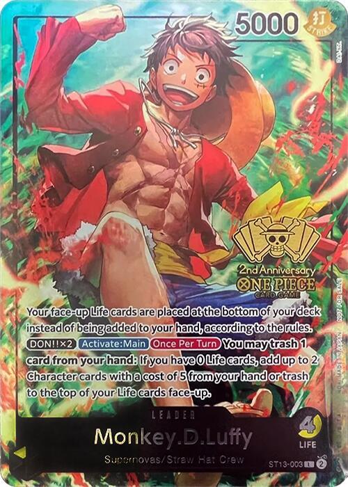 Monkey.D.Luffy (2nd Anniversary Tournament) ST13-003