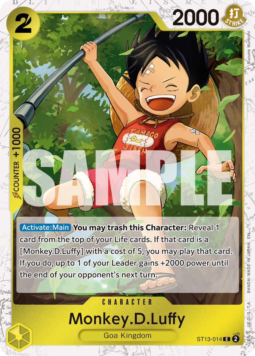 Monkey.D.Luffy - ST13-014 (Pirate Foil) ST13-014