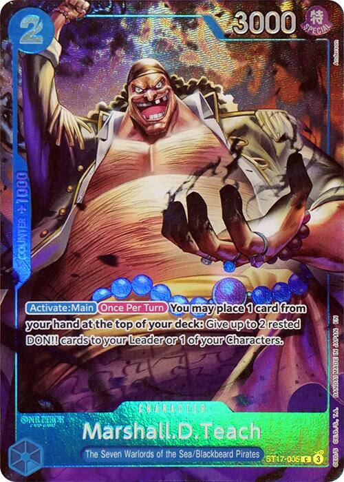 Marshall.D.Teach (Seven Warlords of the Sea Binder Set) ST17-005