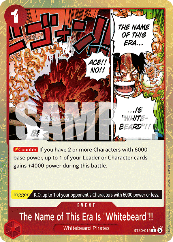 The Name of This Era Is "Whitebeard"!! (Parallel) ST30-015