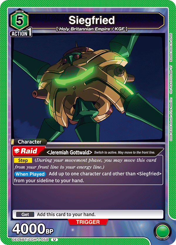 Siegfried UE04BT/CGH-1-058