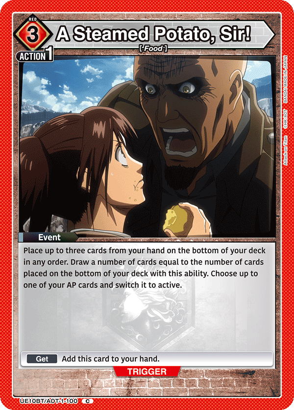 A Steamed Potato, Sir! UE10BT/AOT-1-100
