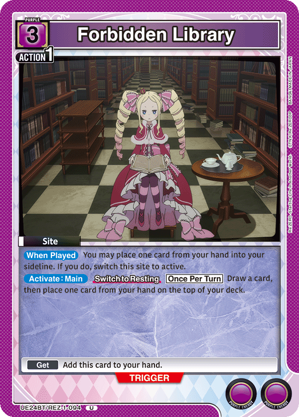 Forbidden Library UE24BT/REZ-1-094