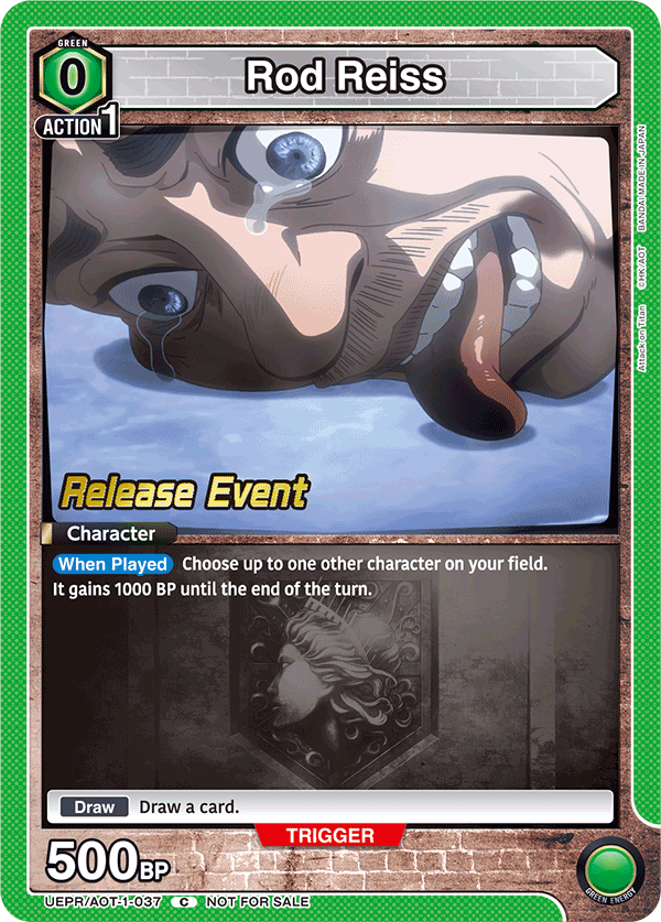 Rod Reiss UEPR/AOT-1-037
