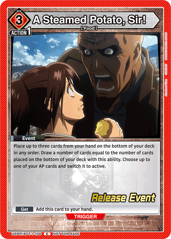 A Steamed Potato, Sir! UEPR/AOT-1-100