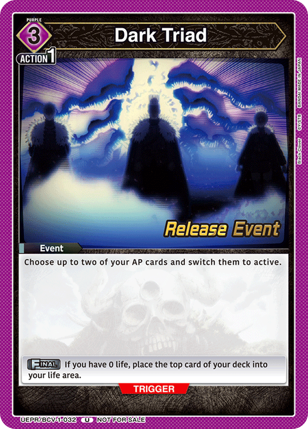 Dark Triad UEPR/BCV-1-032
