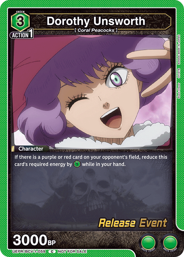 Dorothy Unsworth UEPR/BCV-1-059