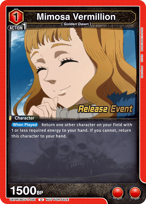 Mimosa Vermillion UEPR/BCV-1-091