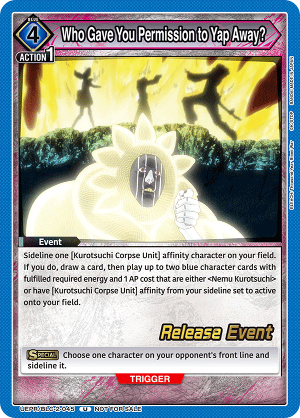 Who Gave You Permission to Yap Away? UEPR/BLC-2-045
