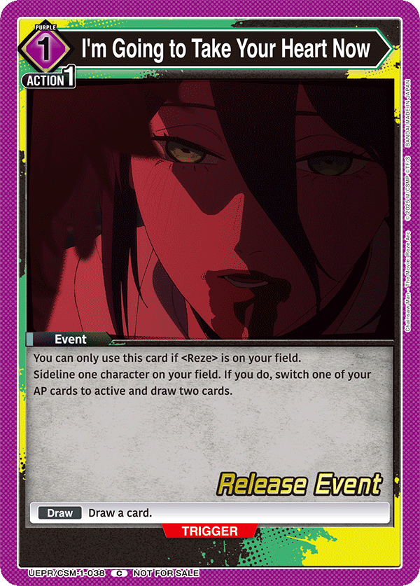 I'm Going to Take Your Heart Now UEPR/CSM-1-038