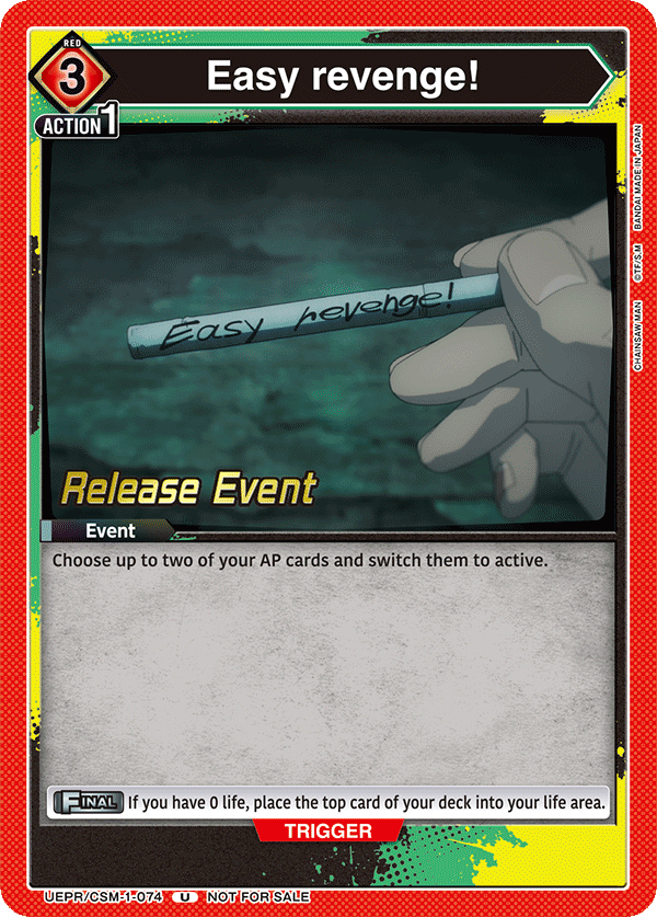 Easy revenge! UEPR/CSM-1-074