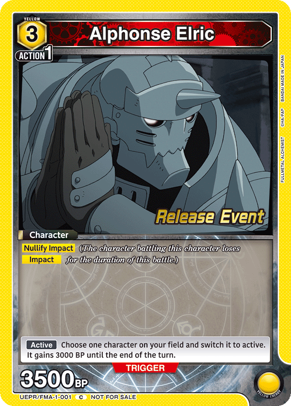 Alphonse Elric UEPR/FMA-1-001