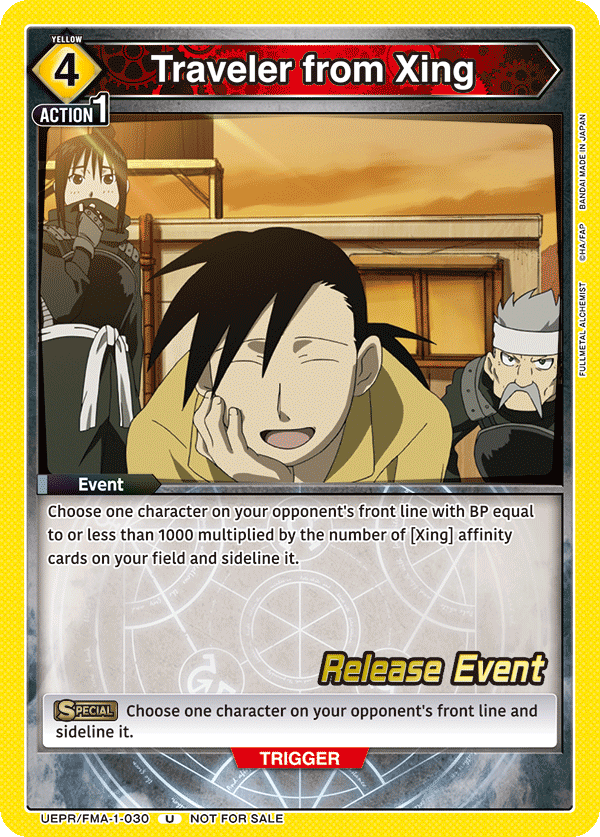 Traveler from Xing UEPR/FMA-1-030