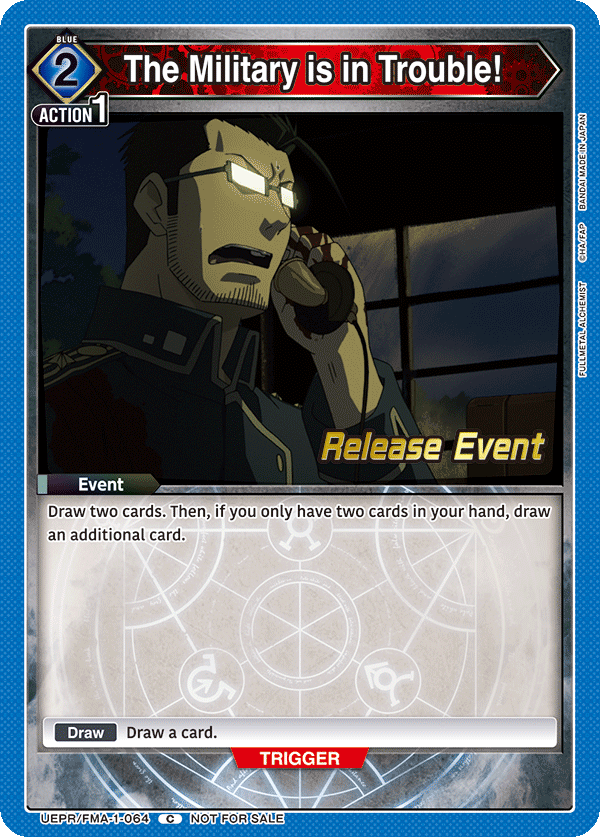 The Military is in Trouble! UEPR/FMA-1-064