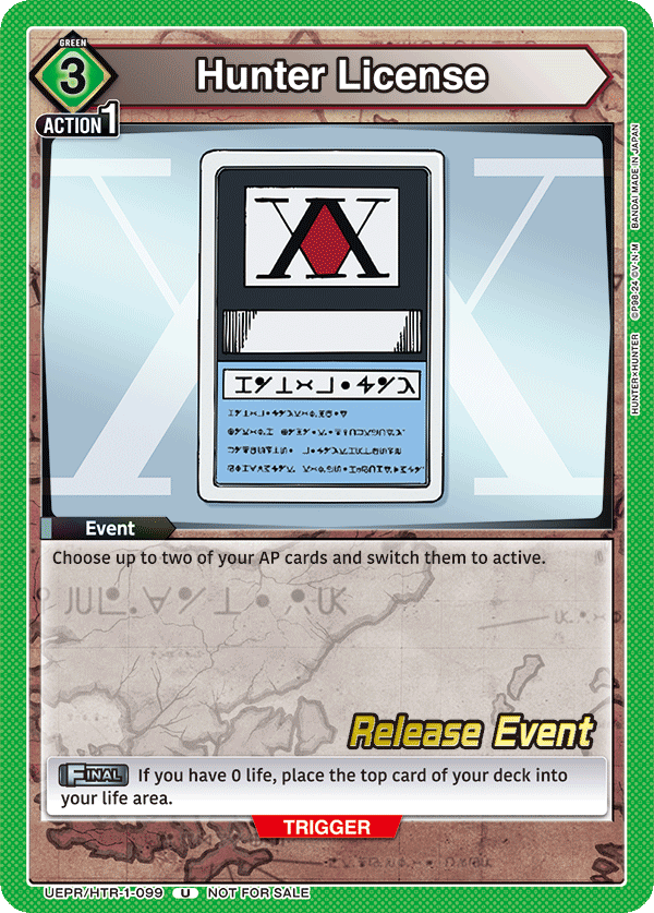 Hunter License UEPR/HTR-1-099