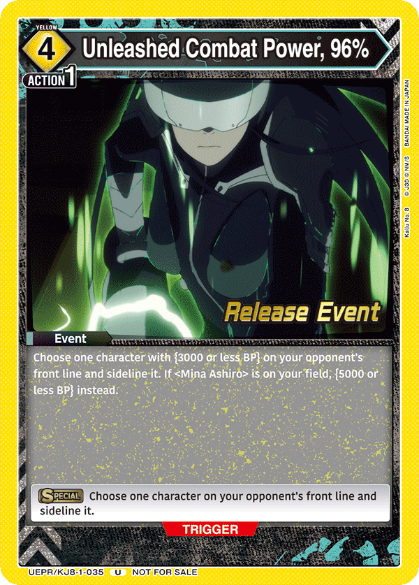 Unleashed Combat Power, 96% UEPR/KJ8-1-035