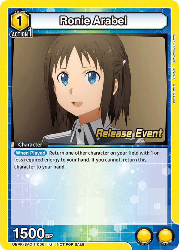 Ronie Arabel UEPR/SAO-1-006
