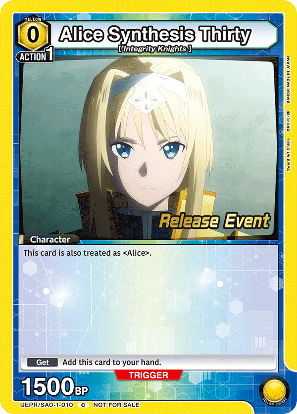 Alice Synthesis Thirty UEPR/SAO-1-010